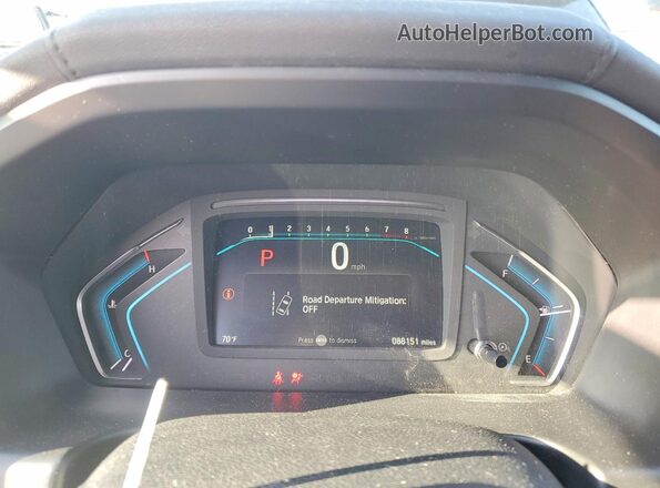 5FNRL6H54KB102620 2019 HONDA ODYSSEY Blue Instrument cluster view