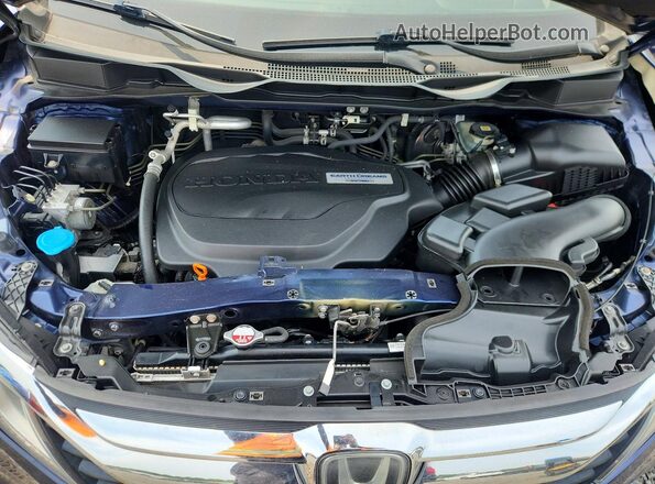 5FNRL6H54KB124097 2019 HONDA ODYSSEY Blue Շարժիչի բաժամունքի տեսք