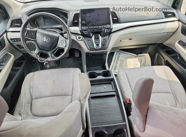 5FNRL6H54KB124097 2019 HONDA ODYSSEY Blue Առջևի վահանակի տեսք