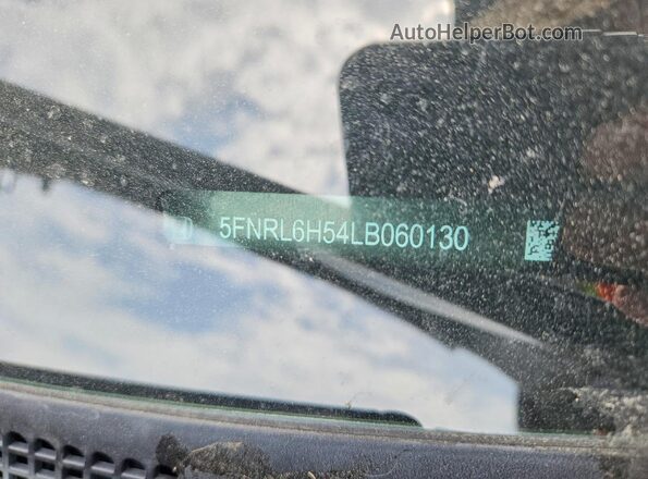 5FNRL6H54LB060130 2020 HONDA ODYSSEY Gray 360 interior view