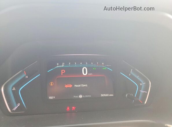 5FNRL6H54LB060130 2020 HONDA ODYSSEY Gray Instrument cluster view