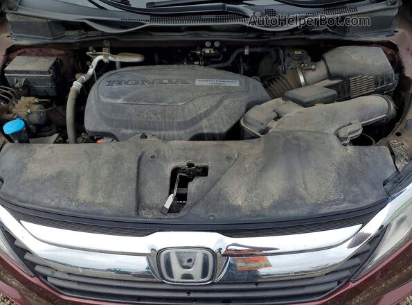 5FNRL6H55JB094381 2018 HONDA ODYSSEY Maroon Շարժիչի բաժամունքի տեսք