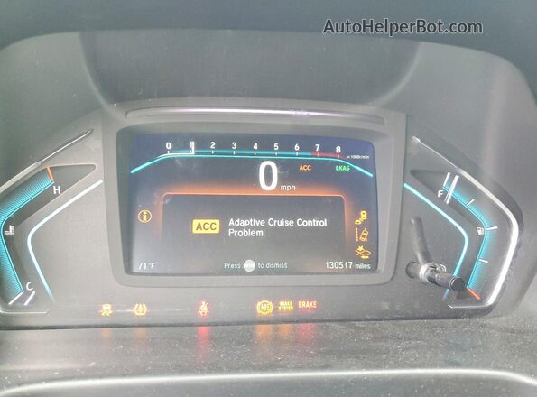 5FNRL6H55JB094381 2018 HONDA ODYSSEY Maroon Սարքավորումների վահանակի տեսք