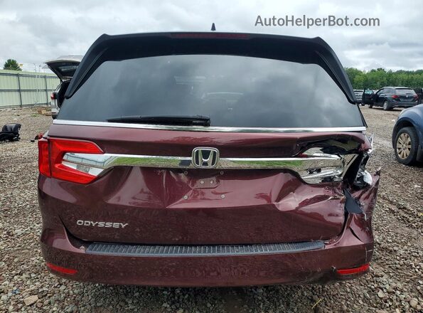 5FNRL6H55JB094381 2018 HONDA ODYSSEY Maroon Հետևի տեսք