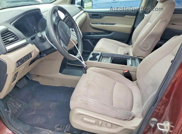 5FNRL6H55JB094381 2018 HONDA ODYSSEY Maroon Սալոնի դիմացի տեսք