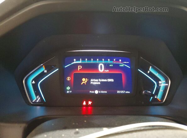 5FNRL6H57JB066615 2018 HONDA ODYSSEY Silver Widok zestawu wskaźników