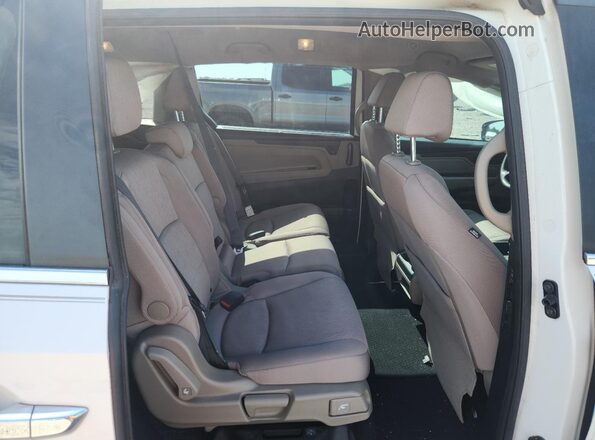 5FNRL6H57MB040293 2021 HONDA ODYSSEY White Widok wnętrza z tyłu