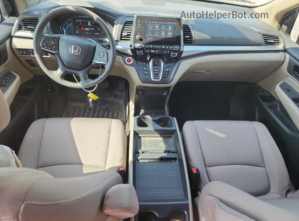 5FNRL6H57MB040293 2021 HONDA ODYSSEY White Widok deski rozdzielczej