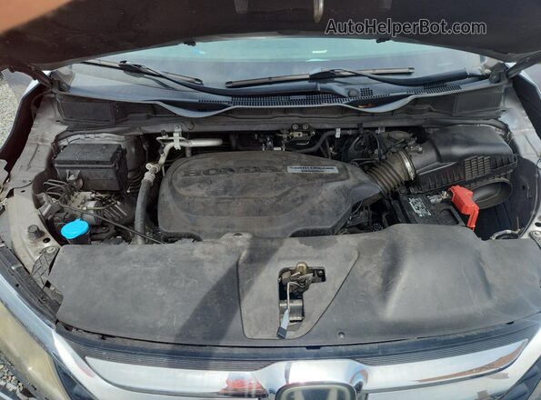 5FNRL6H58KB105469 2019 HONDA ODYSSEY Silver ძრავის განყოფილების ხედი