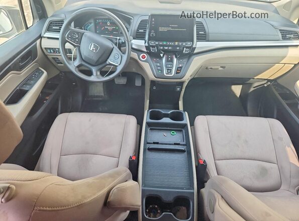 5FNRL6H58MB032932 2021 HONDA ODYSSEY White Dashboard view