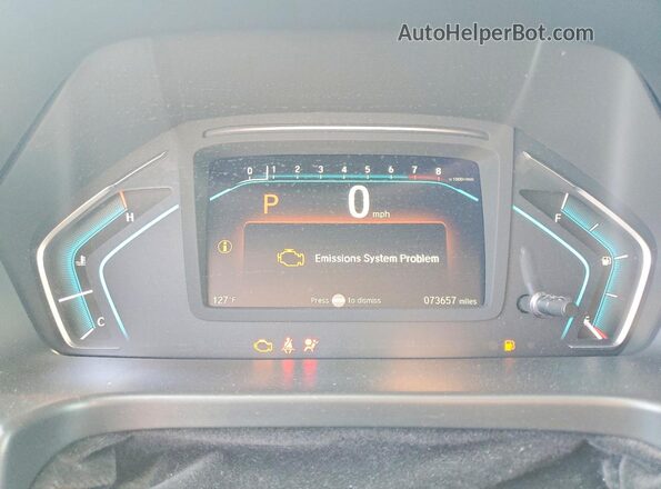 5FNRL6H59JB042283 2018 HONDA ODYSSEY Gray ხელსაწყოთა პანელის ხედი