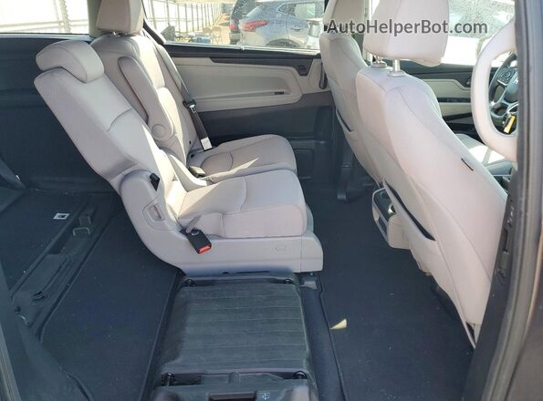 5FNRL6H59JB042283 2018 HONDA ODYSSEY Gray უკანა სალონის ხედი