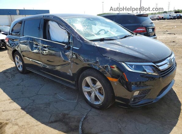 5FNRL6H59JB099017 2018 HONDA ODYSSEY Black Передня права чверть