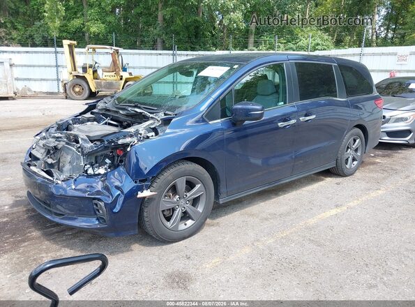 5FNRL6H59NB035257 2022 HONDA ODYSSEY Navy Передня ліва чверть