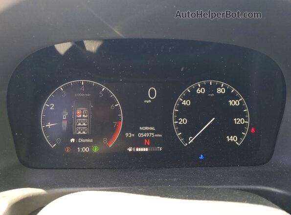 5FNRL6H60SB022918 2025 HONDA ODYSSEY Silver Вид щитка приладів