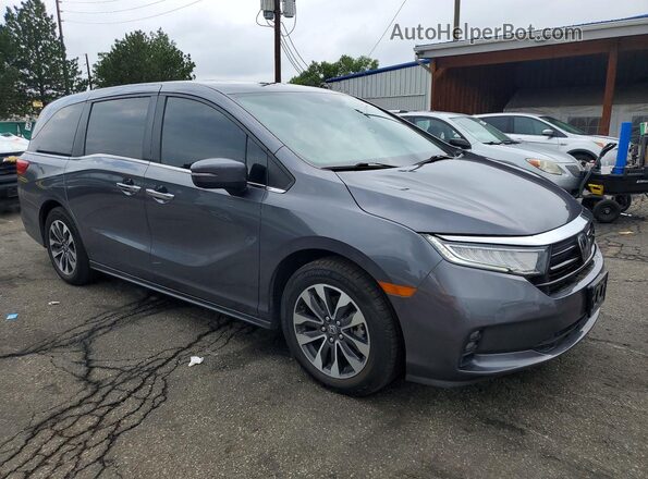 5FNRL6H61RB047823 2024 HONDA ODYSSEY Gray Delantero derecho