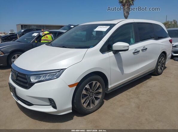 5FNRL6H62PB056673 2023 HONDA ODYSSEY White წინა მარცხენა ხედი სამი მეოთხედიდან