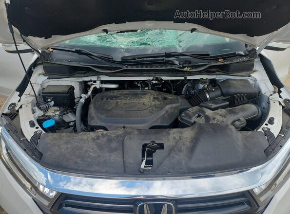 5FNRL6H62RB010893 2024 HONDA ODYSSEY White Vista del compartimento del motor
