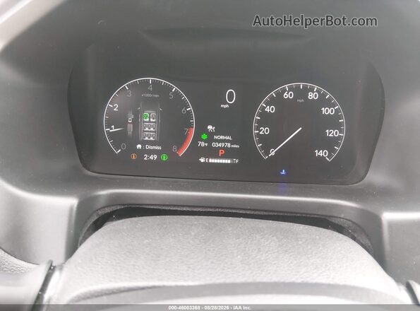 5FNRL6H62SB073983 2025 HONDA ODYSSEY Gray Հետևի նստատեղերի տեսք