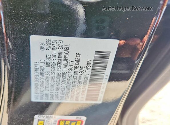 5FNRL6H63SB009872 2025 HONDA ODYSSEY Black VIN sticker view
