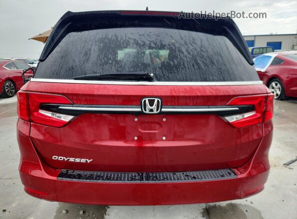 5FNRL6H64PB026266 2023 HONDA ODYSSEY Red Вид ззаду