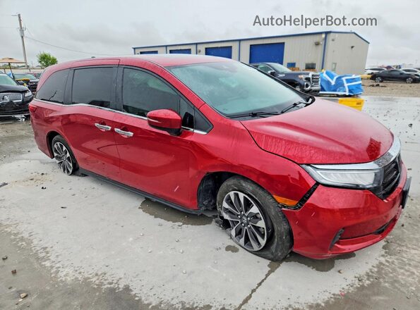 5FNRL6H64PB026266 2023 HONDA ODYSSEY Red Передня права чверть