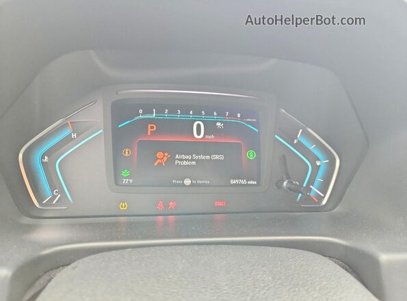 5FNRL6H64PB026266 2023 HONDA ODYSSEY Red Вид щитка приладів