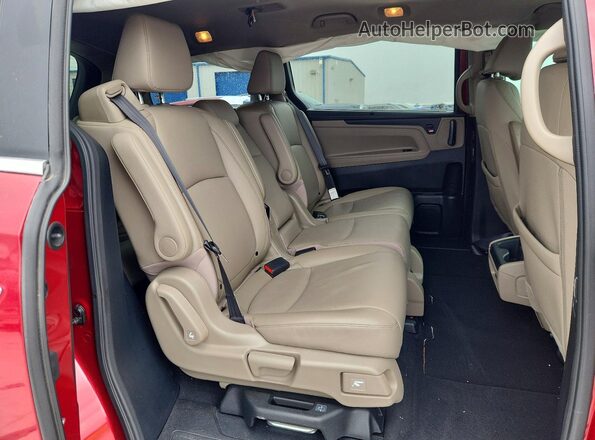 5FNRL6H64PB026266 2023 HONDA ODYSSEY Red Вид задньої частини салону