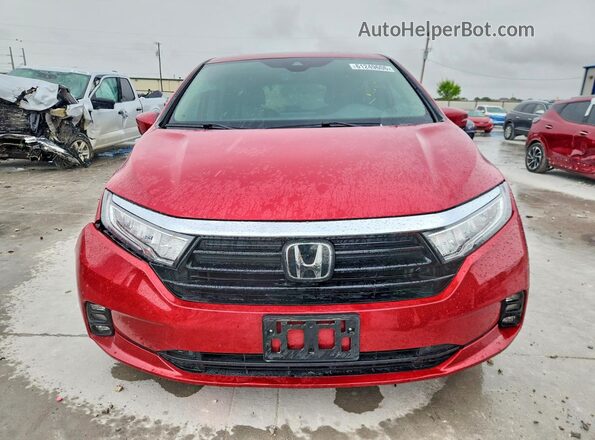 5FNRL6H64PB026266 2023 HONDA ODYSSEY Red Вид спереду