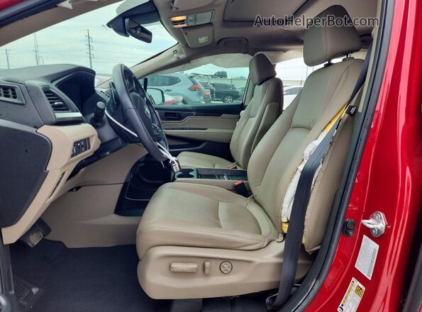 5FNRL6H64PB026266 2023 HONDA ODYSSEY Red Вид салону спереду