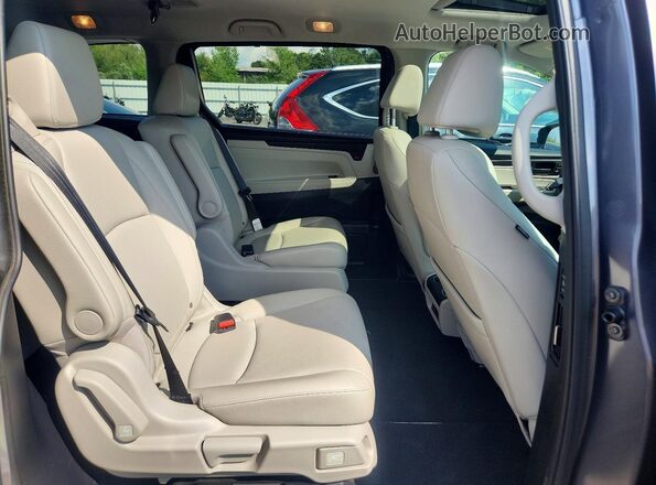 5FNRL6H65SB075730 2025 HONDA ODYSSEY Gray Widok wnętrza z tyłu