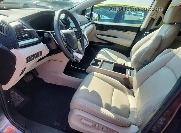 5FNRL6H65SB075730 2025 HONDA ODYSSEY Gray Widok wnętrza z przodu