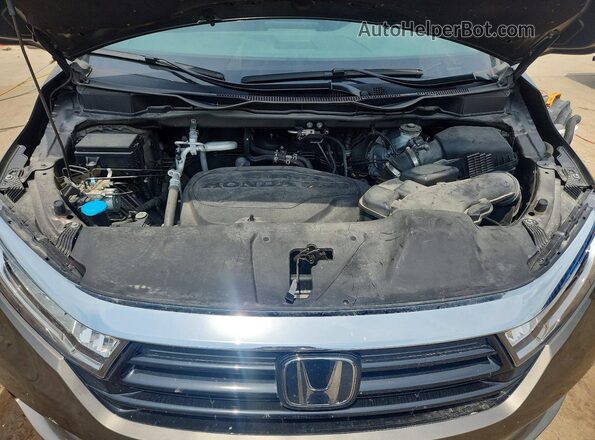 5FNRL6H67PB016993 2023 HONDA ODYSSEY Brown Вид підкапотного простору