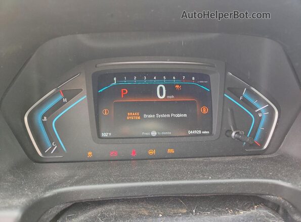5FNRL6H67PB016993 2023 HONDA ODYSSEY Brown Вид щитка приладів