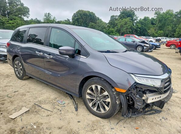 5FNRL6H67PB039240 2023 HONDA ODYSSEY Gray Front right