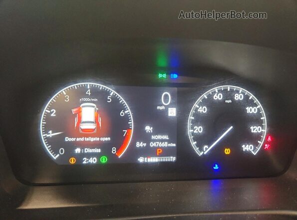 5FNRL6H68SB080260 2025 HONDA ODYSSEY Silver Instrument cluster view