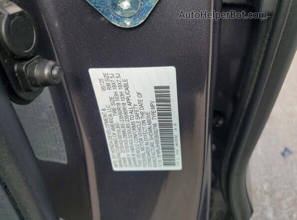 5FNRL6H68SB082798 2025 HONDA ODYSSEY Gray Вид наклейки з VIN-кодом