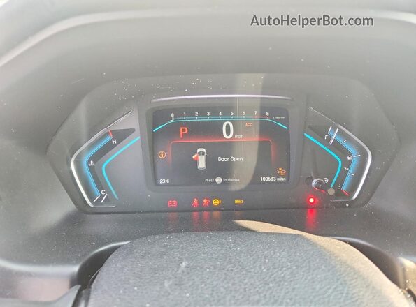 5FNRL6H69KB504917 2019 HONDA ODYSSEY Белый Вид щитка приборов