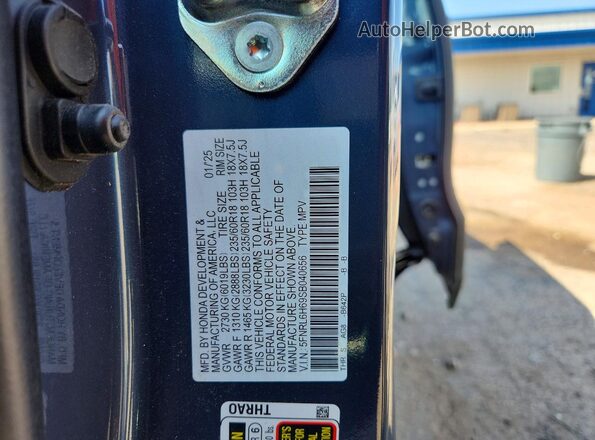 5FNRL6H69SB040656 2025 HONDA ODYSSEY Blue 