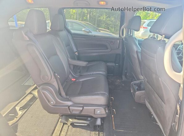 5FNRL6H6XJB504018 2018 HONDA ODYSSEY Black უკანა სალონის ხედი