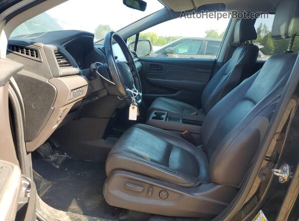 5FNRL6H6XJB504018 2018 HONDA ODYSSEY Black წინა სალონის ხედი