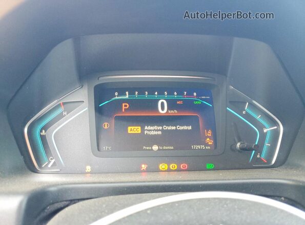 5FNRL6H6XJB504018 2018 HONDA ODYSSEY Black ხელსაწყოთა პანელის ხედი