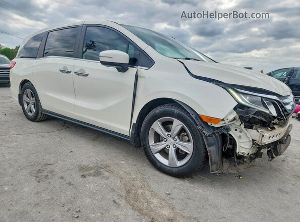 5FNRL6H70JB060186 2018 HONDA ODYSSEY Белый Передняя правая четверть