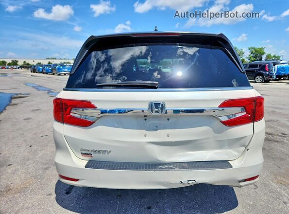 5FNRL6H70KB016352 2019 HONDA ODYSSEY White უკანა ხედი