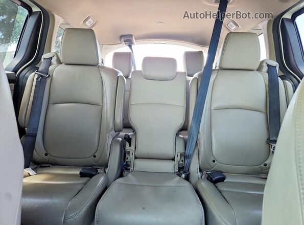 5FNRL6H70KB016352 2019 HONDA ODYSSEY White უკანა სავარძლების ხედი