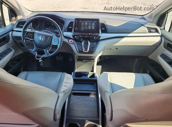 5FNRL6H70KB018621 2019 HONDA ODYSSEY Gray Widok deski rozdzielczej