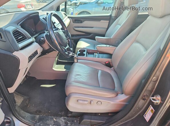 5FNRL6H70KB018621 2019 HONDA ODYSSEY Gray Widok wnętrza z przodu