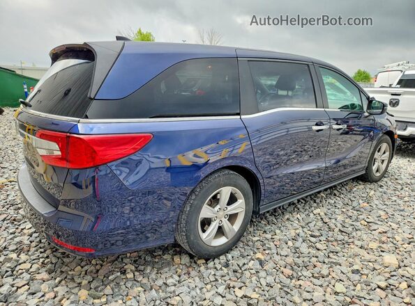 5FNRL6H70KB041574 2019 HONDA ODYSSEY Blue Trasero derecho