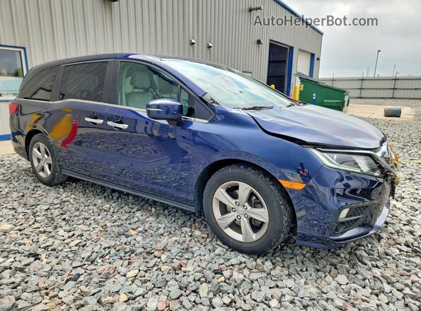 5FNRL6H70KB041574 2019 HONDA ODYSSEY Blue Delantero derecho