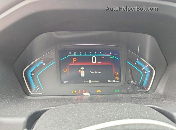 5FNRL6H70KB041574 2019 HONDA ODYSSEY Blue Vista del cuadro de instrumentos